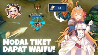 Berkah Nabung Tiket! Di Kasih Moonton Skin Waifu Wangy 😍