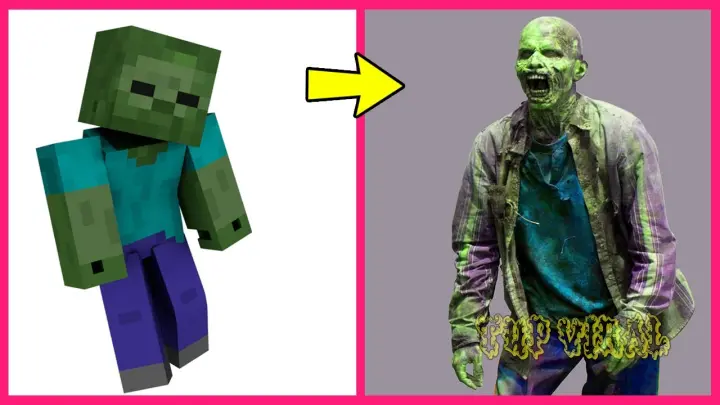 MINECRAFT All Characters In Real Life ðŸ‘‰@Tup Viral