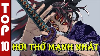 👉TOP 10  thức kiếm hơi thở mạnh nhất và những người sử dụng chúng | TOP 10 DEMON SLAYER