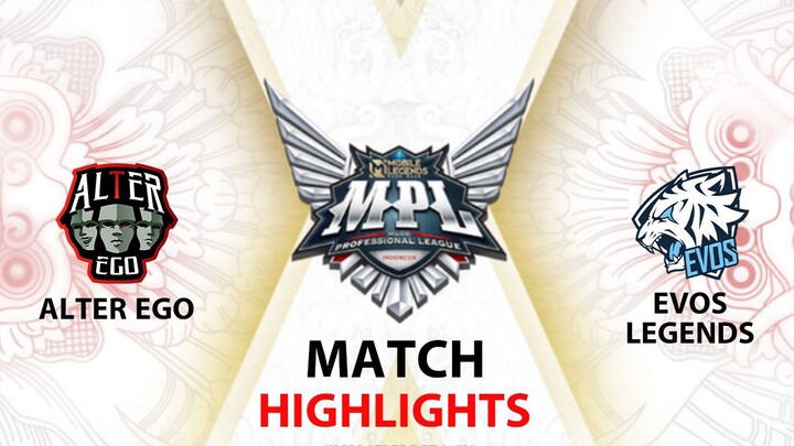 EVOS Legends vs Alter Ego HIGHLIGHTS MPL ID S11 Playoffs | EVOS vs AE