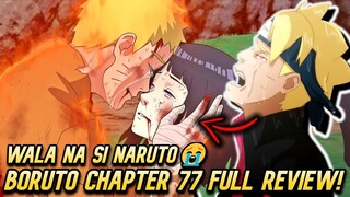 PAALAM NARUTO! HANGGANG SA MULI😭 - Madilim na Parte ng Buhay ni Boruto Andito na | Boruto Chapter 77