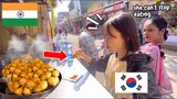 Korean Girl Addicted with India street food🇰🇷❤️🇮🇳