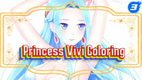Coloring Process of Princess Vivi | One Piece / Average-level Tablet Painting_3