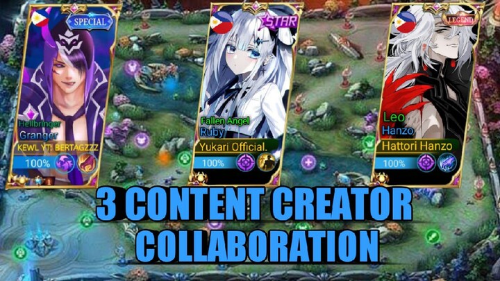 When 3 Content Creator Fought on the same side | Mobile Legends√ | Insane Match | Must Watch