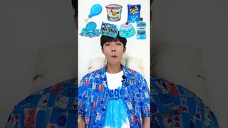 Random Blue food MUKBANG🥶 #shorts