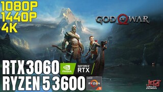 God of War | Ryzen 5 3600 + RTX 3060 | 1080p, 1440p, 4K benchmarks!