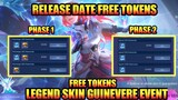 Phase 1 & Phase 2 Free Tokens | Guinevere Legend Skin Event Release Date | MLBB