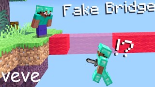 Minecraft Fake Bridge Trap