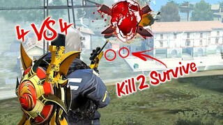 اللعب فرقة مقابل فرقة | Garena Free Fire: Squad Vs Squad Gameplay [4Vs4]