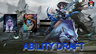 DROW RANGER + SLARK = GOD MIRANA (ABILITY DRAFT)