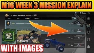 M16 ROYAL PASS WEEK 3 MISSION EXPLAIN IN HINDI | PUBG MOBILE M16 RP WEEK 3 MISSION EXPLAIN