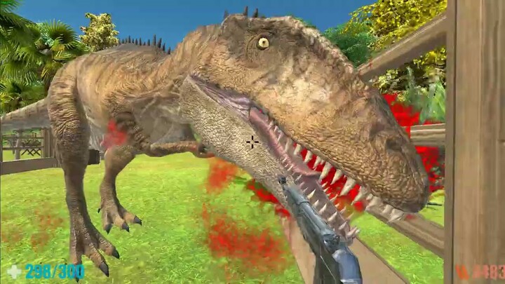 Jurassic Park Mission. FPS Perspective! Animal Revolt Battle Simulator