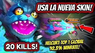 ¡LA MEJOR SKIN VIP DE TODOS LOS TIEMPOS! HELCURT TOP 1 GLOBAL 92.3% WINRATE! | MOBILE LEGENDS