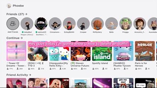 How to delete a roblox outfit