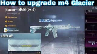 How to upgrade M416 Glacier in pubg | upgrade m4glacier