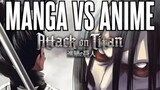 Shingeki no kyojin final episode... manga vs anime