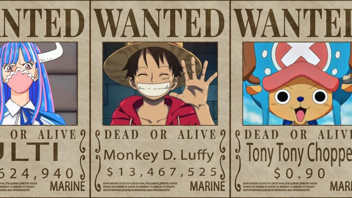 One Piece Bounties In US Dollars