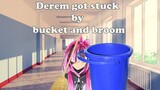 [NIJISANJI ID CLIP] Derem get stuck by bucket and broom