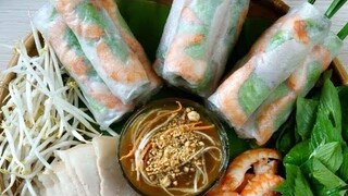 Spring rolls  |Rouleaux de Printemps| Gỏi cuốn tôm thịt ngon nức tiếng ở Pháp | Cathy Gerardo