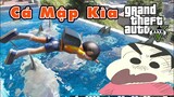 GTA 5 Mod - Nobita Rủ Shin Cậu Bé Bút Chì Về Nhà Xem Cá Mập Với Sư Tử