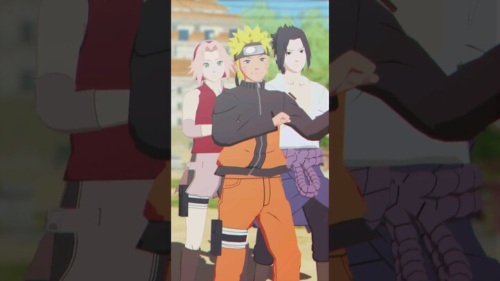 【 MMD ナルト!- NARUTO 】— Banana Shake . 【 Naruto, Sakura & Sasuke.「ナルトサクラサスケ」】#mmd #naruto #shorts