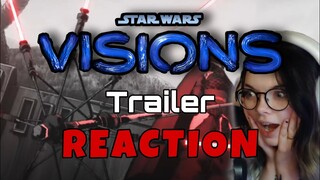 I AM JUMPING WITH EXCITEMENT!! Star Wars Visions Trailer- REACTION!
