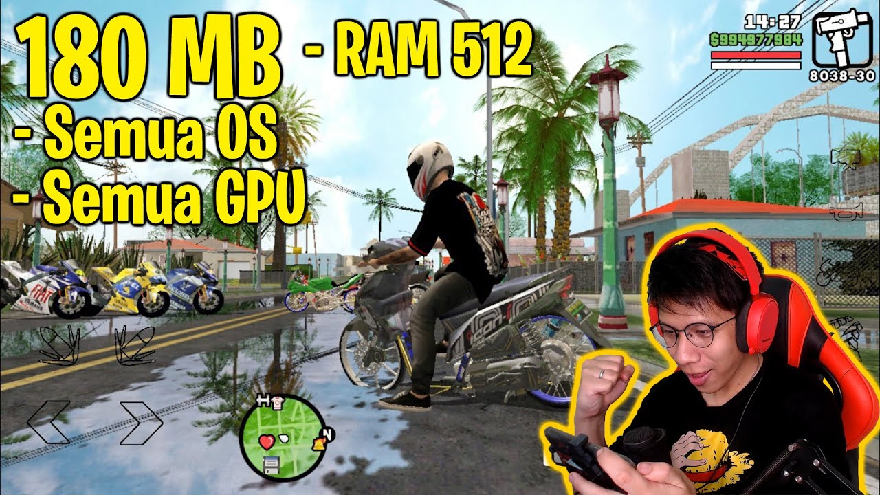 GTA SAN ANDREAS  FREE FIRE MOD ALL GPU 200MB NO SHORT LINK - BiliBili