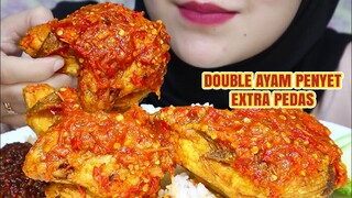 ASMR DOUBLE AYAM PENYET EXTRA PEDAS | ULUL ASMR INDONESIA