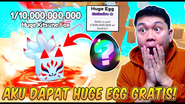 AKU BUKA HUGE EGG TERMAHAL GRATIS DI UPDATE TERBARU DI GAME PETS GO ROBLOX