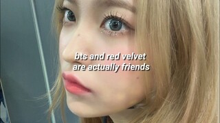 bts and red velvet are actually friends