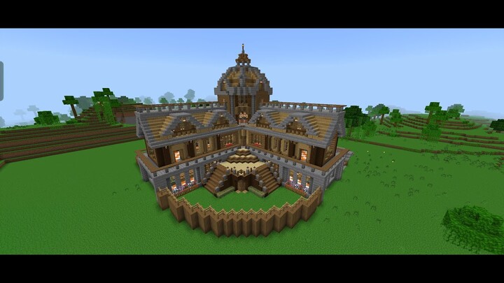 Minecraft: How to Make a Wooden Mansion For Survival: Minecraft House Tutorial || Anu the Gamer