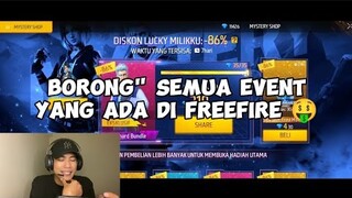 DEJET MENDADAK JADI SULTAN FF. BORONG BORONG SEMUA EVENT YANG ADA DI FREE FIRE 🤑.#dejetff