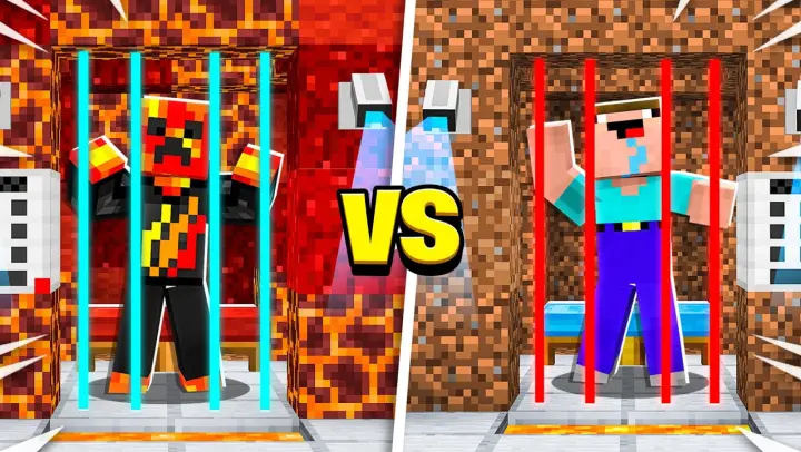Preston vs Noob1234 TRAPPED in Minecraft Prison Challenge!