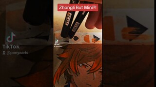 Zhongli But Mini?! [my smallest drawing ever] #art #fyp #ponyaarts #drawing #cool