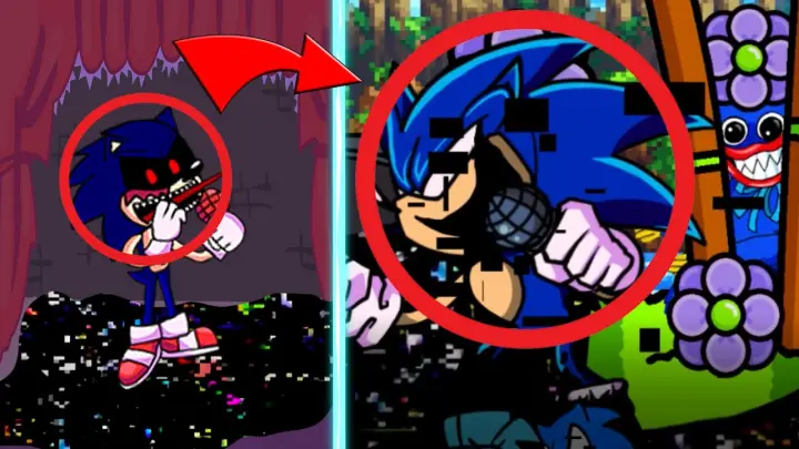 References in FNF X Sonic Exe | Corrupted Sonic VS FNF | Come and Learn with Pibby