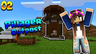 PILLAGER OUTPOST !!!  - Survival Let's Play Episode 2 - Minecraft PE 1.11 (Pocket Edition) (TAGALOG)