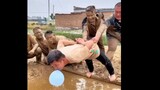 Mud Hanging Challenge - How Do You Trust Your Friends? 😂 (Promoting Friendship)