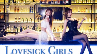 【须须|竖屏】黑丝高跟恶魔+裸足白色天使 翻跳《Lovesick Girls》，小孩子才做选择~