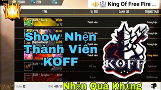 Free Fire | Show Nhện Từng Thành Viên Của KOFF | KOFF.BéChanh