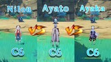Nilou vs Ayato vs Ayaka! Who is the best DPS?? Team comp GAMEPLAY COMPARISON!!