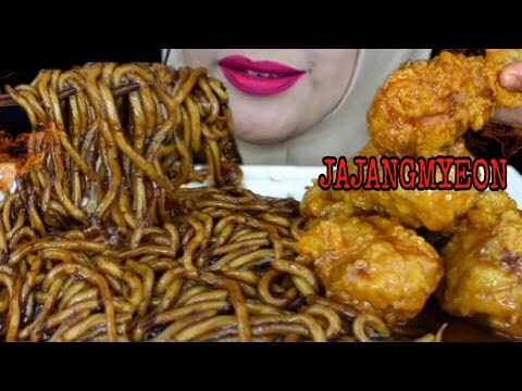 PERPADUAN YANG SEMPURNA||ASMR JAJANGMYEON DAN AYAM CRISPY SPICY KOREAN |@Mujigaefoodsid