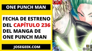 One Punch Man manga capítulo 236 - Fecha de estreno