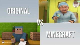 Upin & Ipin - Cuai Cuai Cuai 2 (Original VS Minecraft Animation)