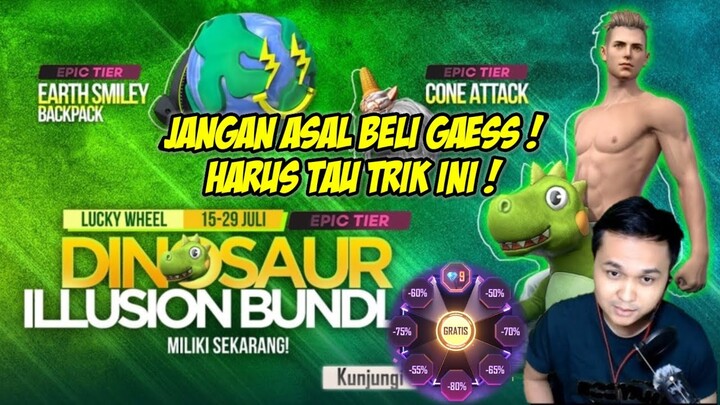 SPIN LUCKY WHEEL DINOSAUR ILLUSION BUNDLE FREE FIRE