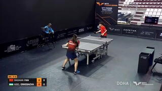 FANSHUHAN-ASEL ERKEBAEVA-WTT Feeder Doha 2025-MAIN DRAW-ROUND OF 16
