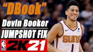 Devin Booker Jumpshot Fix NBA2K21 Side-by-Side Comparison