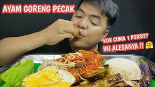 AYAM GORENG PECAK TOGE LALAP TERONG GORENG DAN SAWI PAIT 🔥