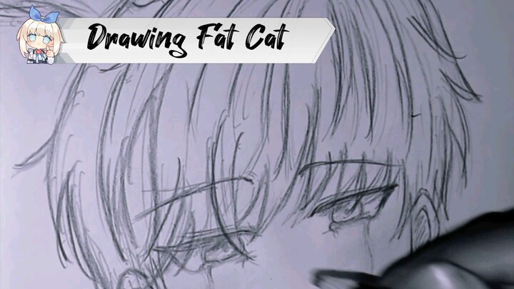 Sedih bgt kalau jadi dia,dasar lu cewe set@nnnn!!!!😭😭😭 | Drawing Fat Cat | Fanart