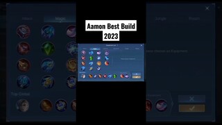 AAMON BEST BUILD 2023 | TOP 1 GLOBAL AAMON BUILD | #shorts #mlbb #mobilelegends