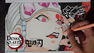 Drawing Uzui Tengen from Kimetsu No Yaiba